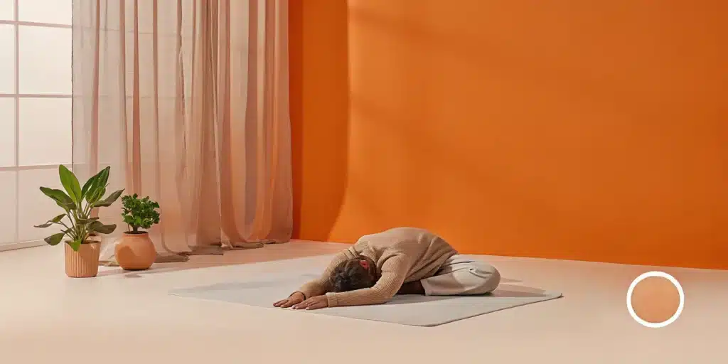 A person performing one of the types of PNF stretching to increase mobility.